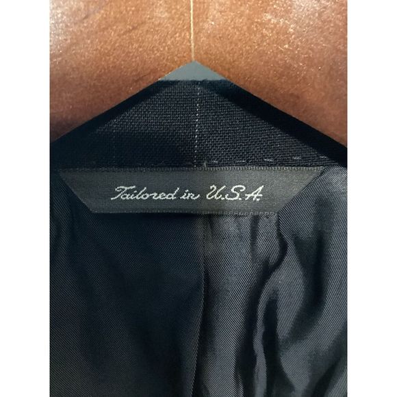 Kingsridge Dress Jacket “Tom Wade” Black White Pinstripe - Picture 5 of 9